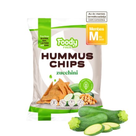 Foody Free Cukkinis hummusz chips 50g