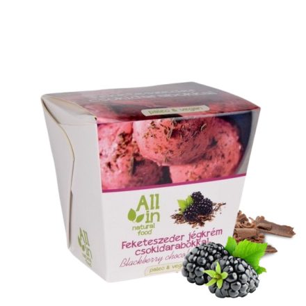 All In natural food Feketeszeder csokidarabokkal jégkrém 380g